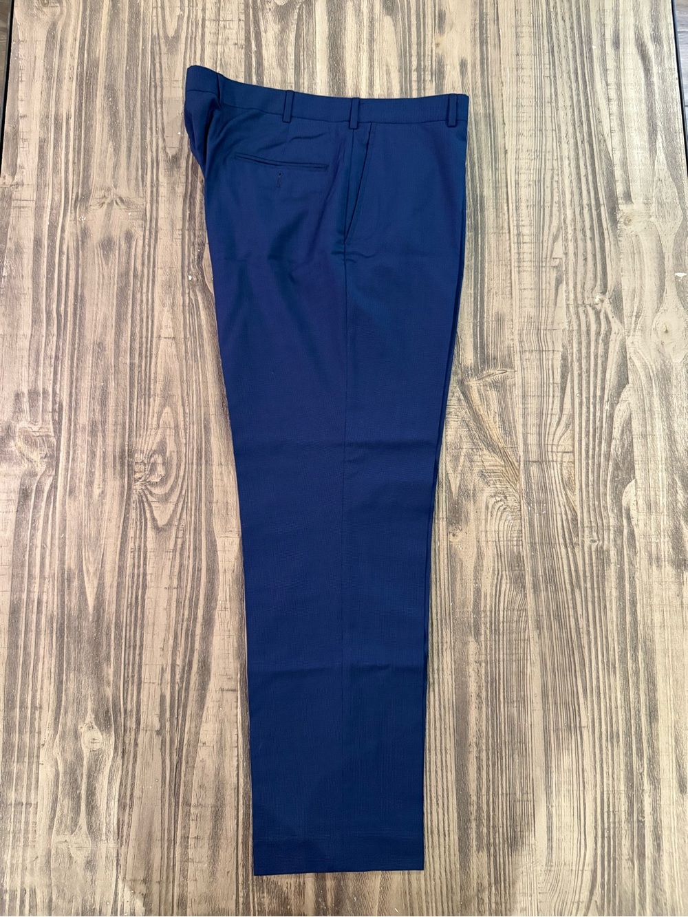 Brooks Brothers Regent Vitale Barberis Canonico Navy Dress Pants 38x32 - Picture 4 of 8